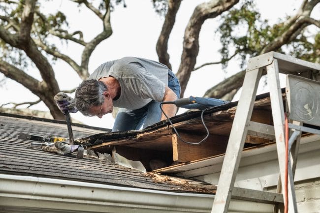 storm damage roof repair in Tulsa